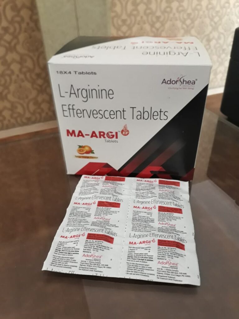 L-arginine effervescent 1.5 gm tablet