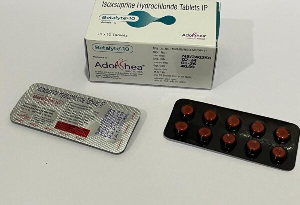 Isoxsuprine Hydrochloride 10mg Tablets